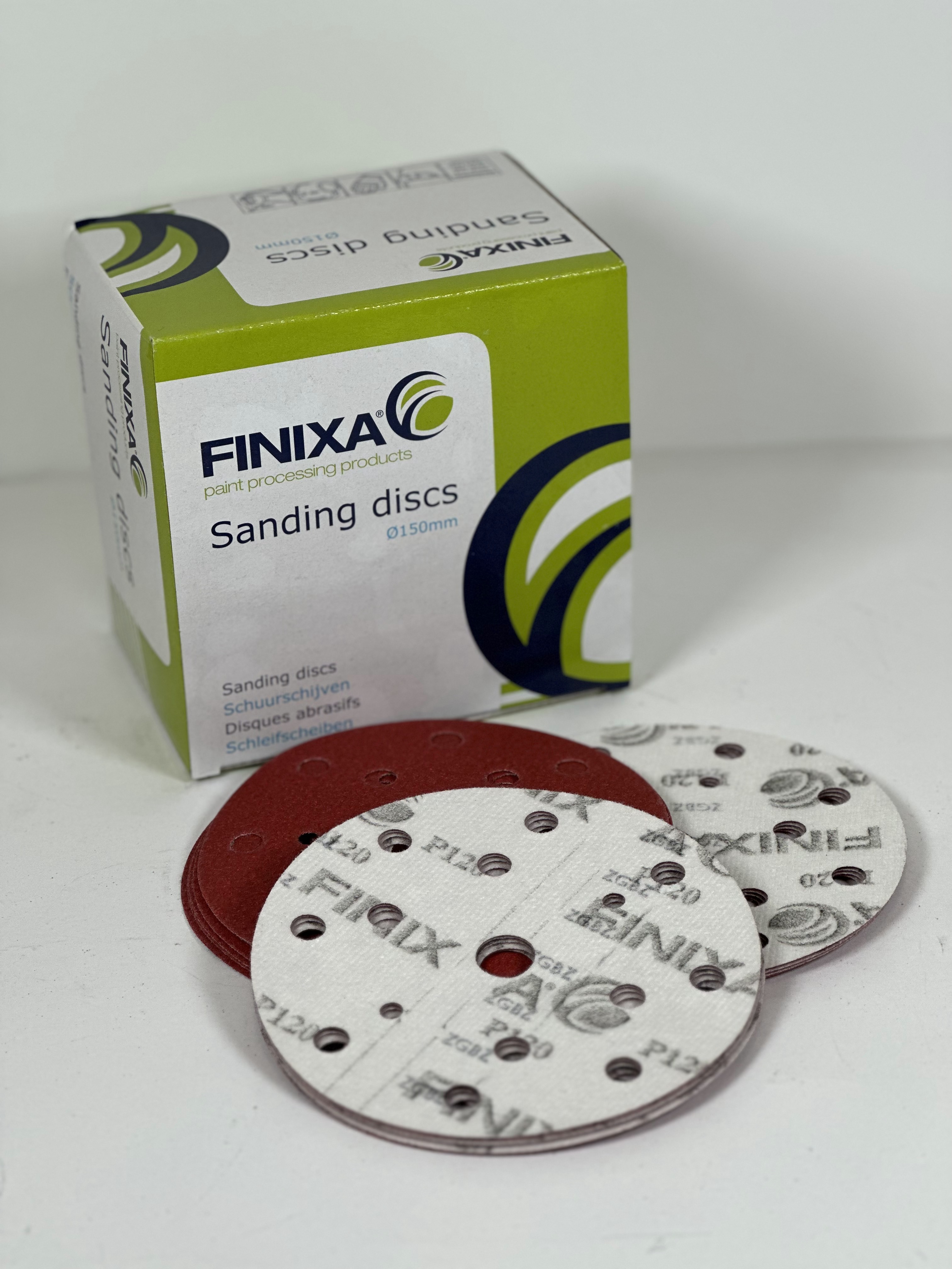 Finixa абразивные диски красные, Ø150mm 15 отверстий P220