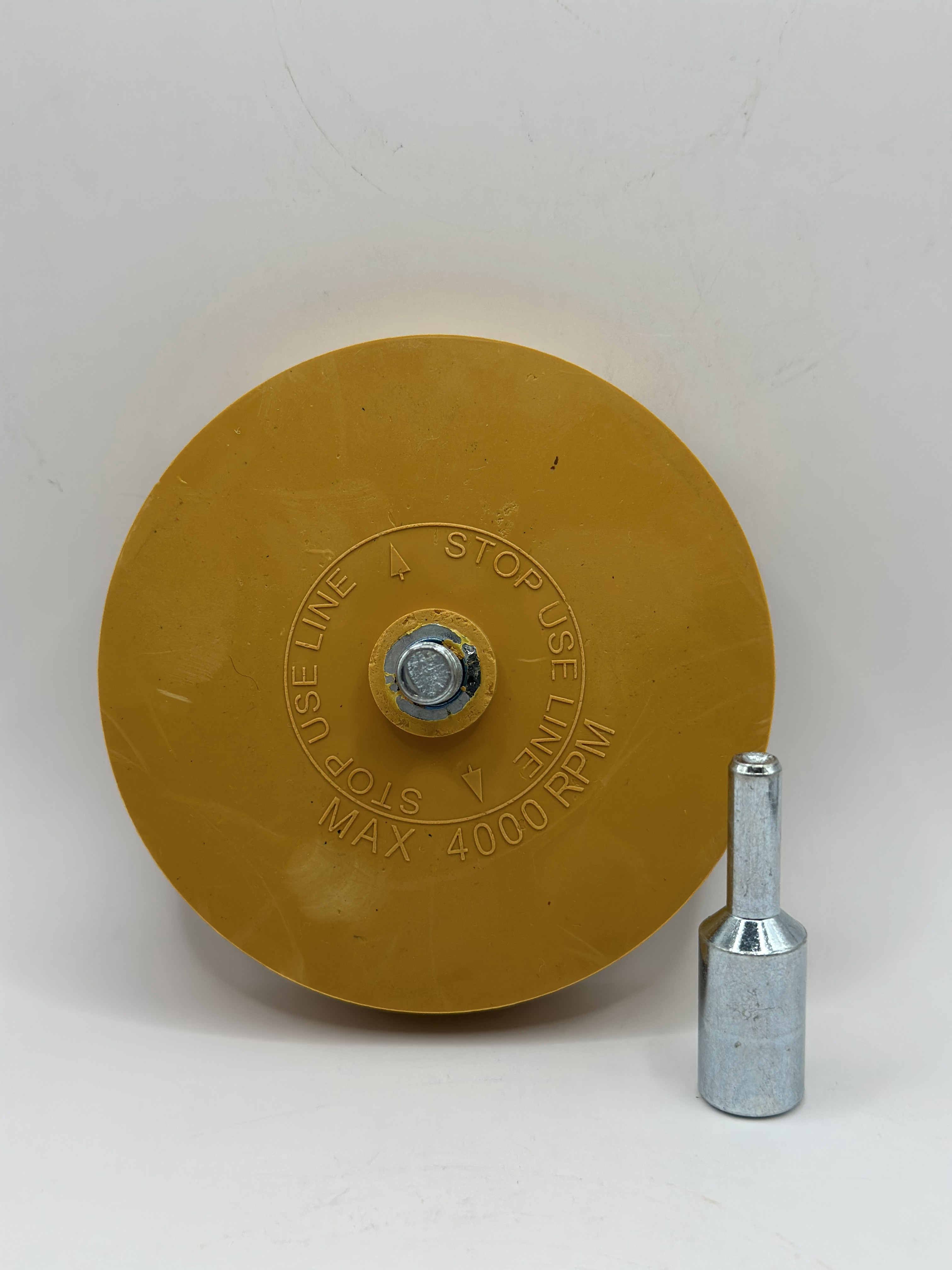 Expert Прессованный диск для снятия клейких лент со шпинделем в комплекте (ириска) 90мм