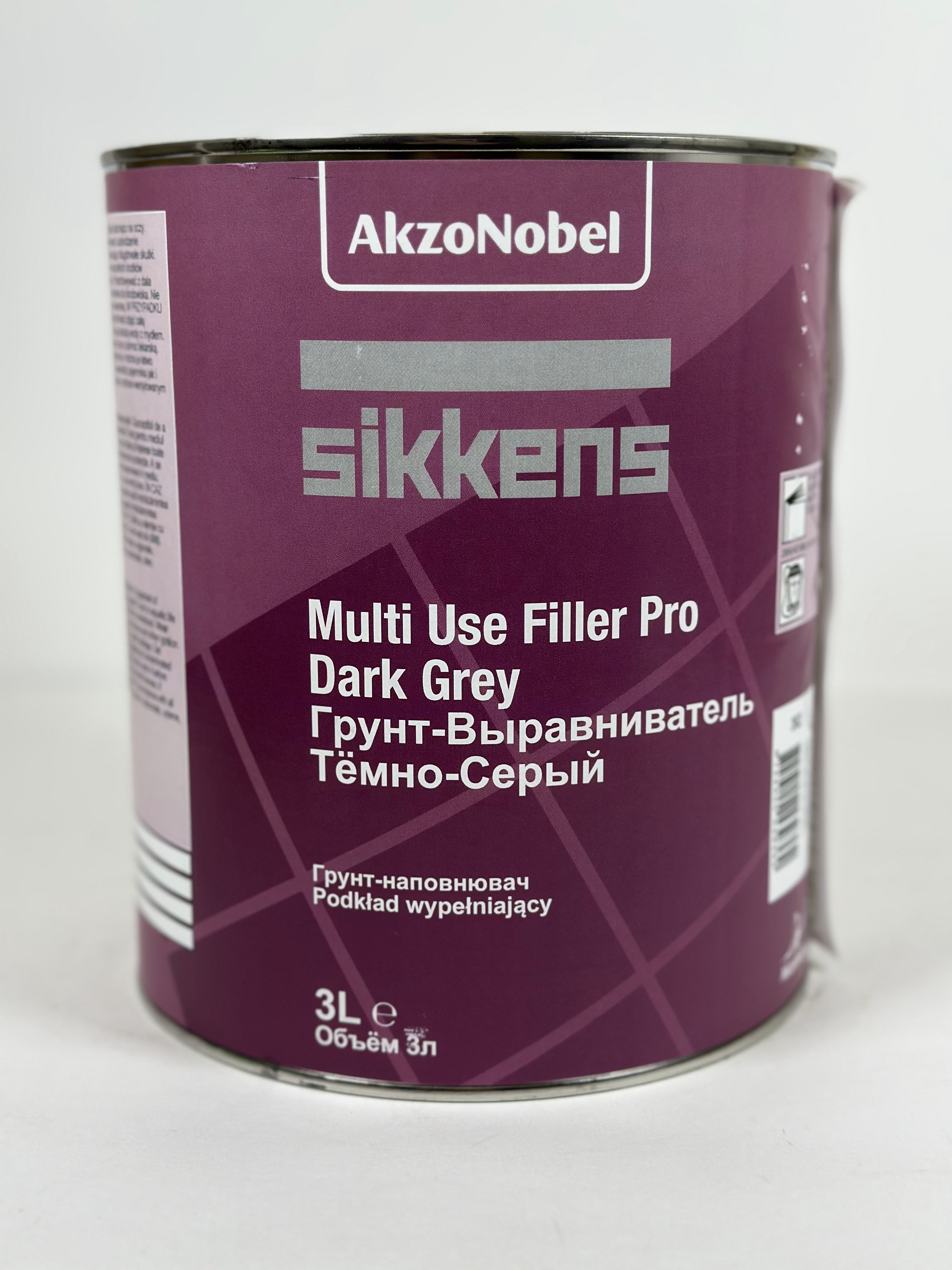 Sikkens  грунт-выравниватель Multi Use Filler Pro Dark Grey 3 л.