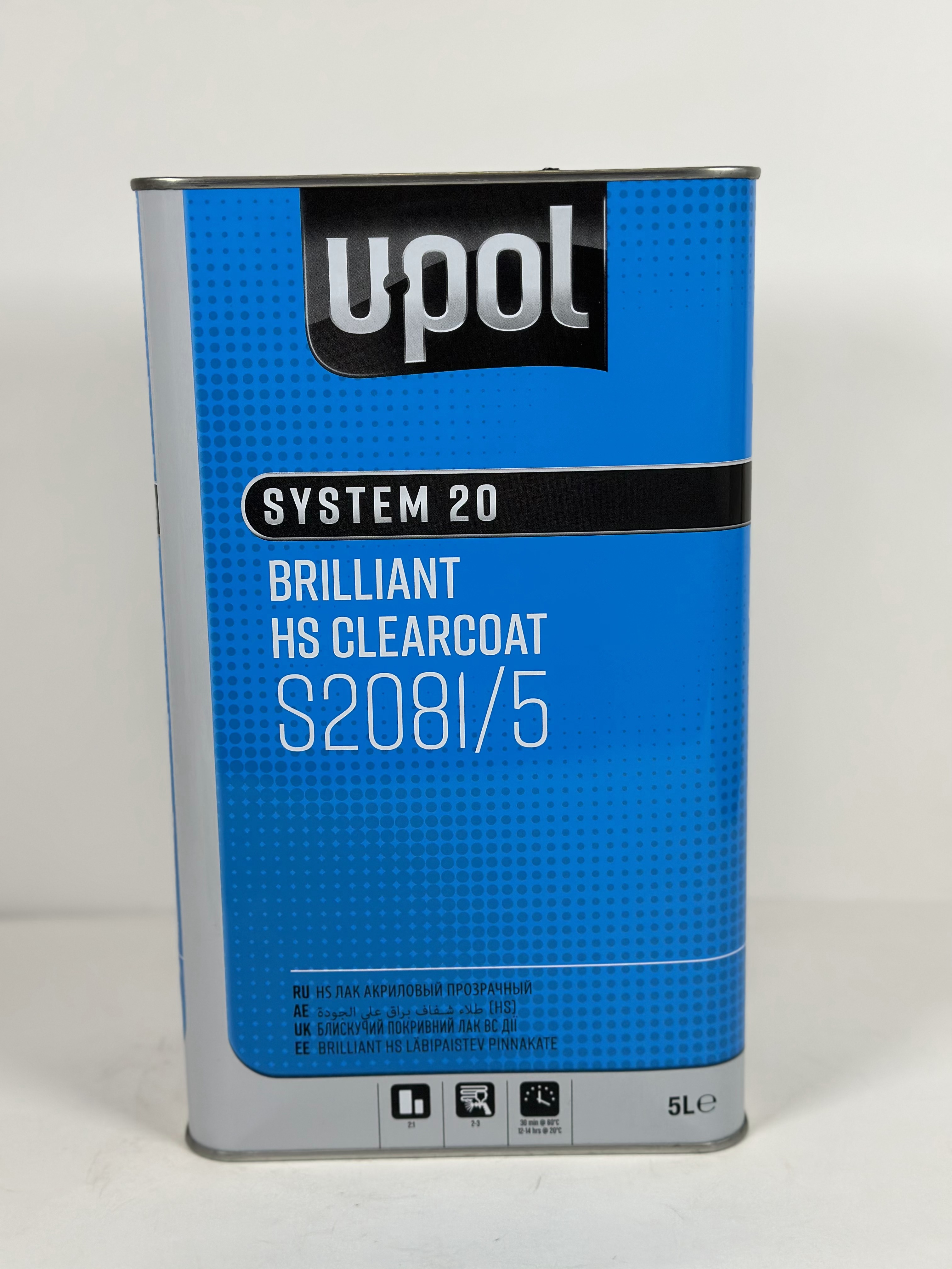 U-pol S2081 HS Лак Clear 2:1 + отв 5 лит