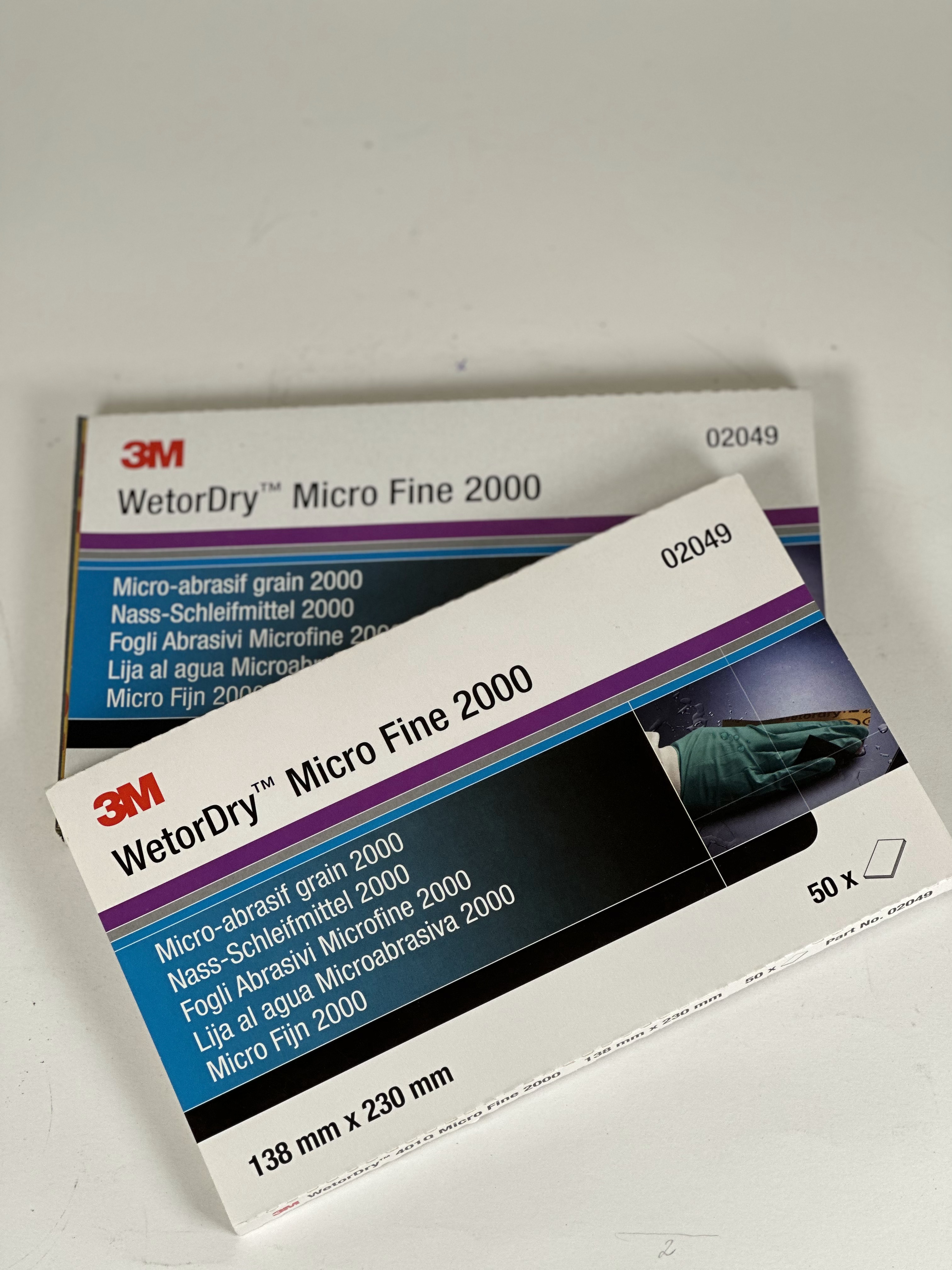 3M™ Wetordry™ 401Q 02049 Лист Абразивный, микротонкий, 2000А, 138 мм х 230 мм