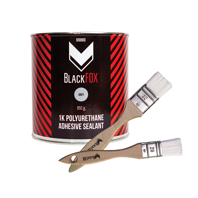 69880 BlackFox Универсальный ПУ герметик для защиты швов(наносится кистью) серый