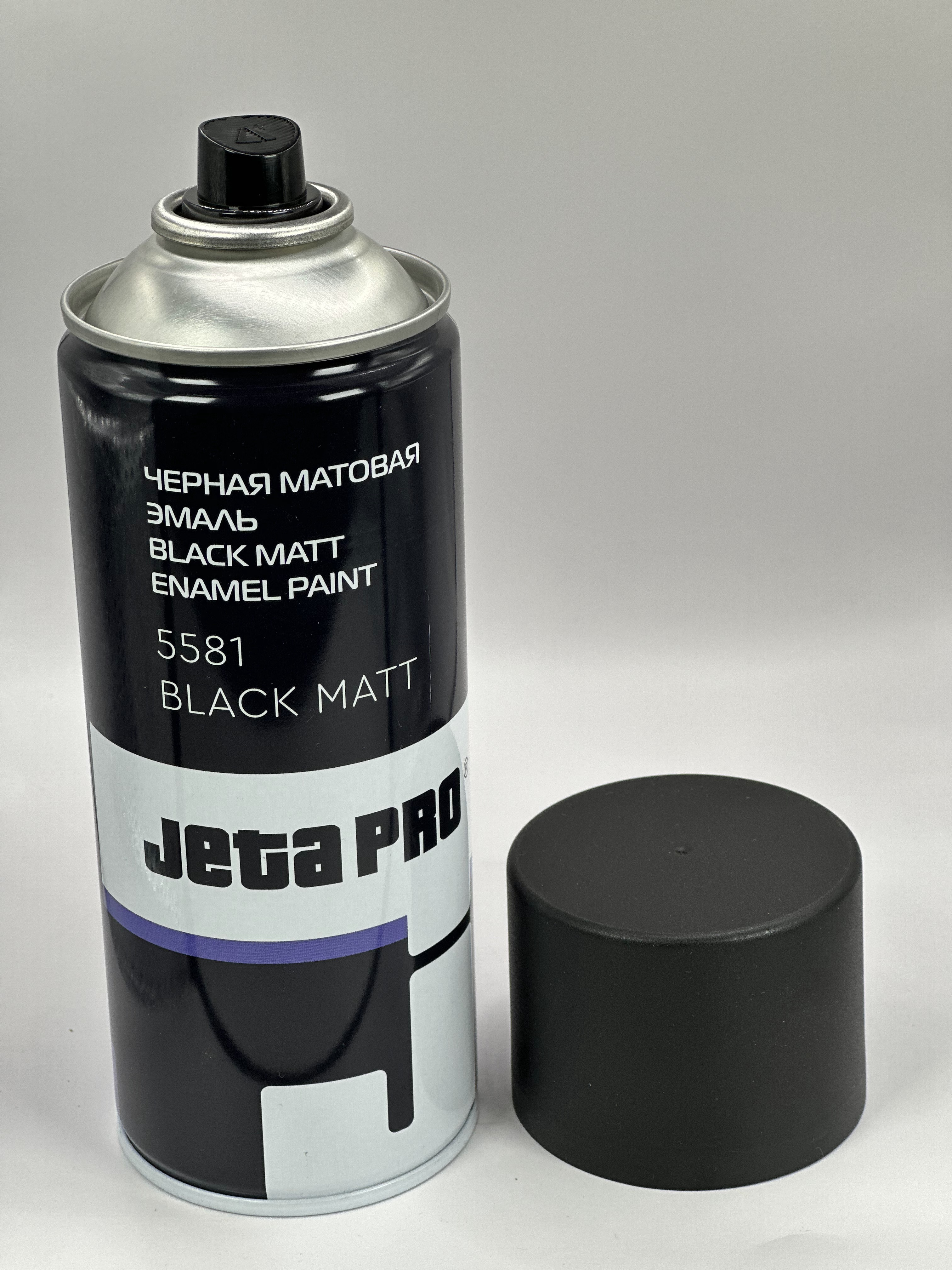 Краска черная матовая 5581 black mat 0,4 Jeta Pro