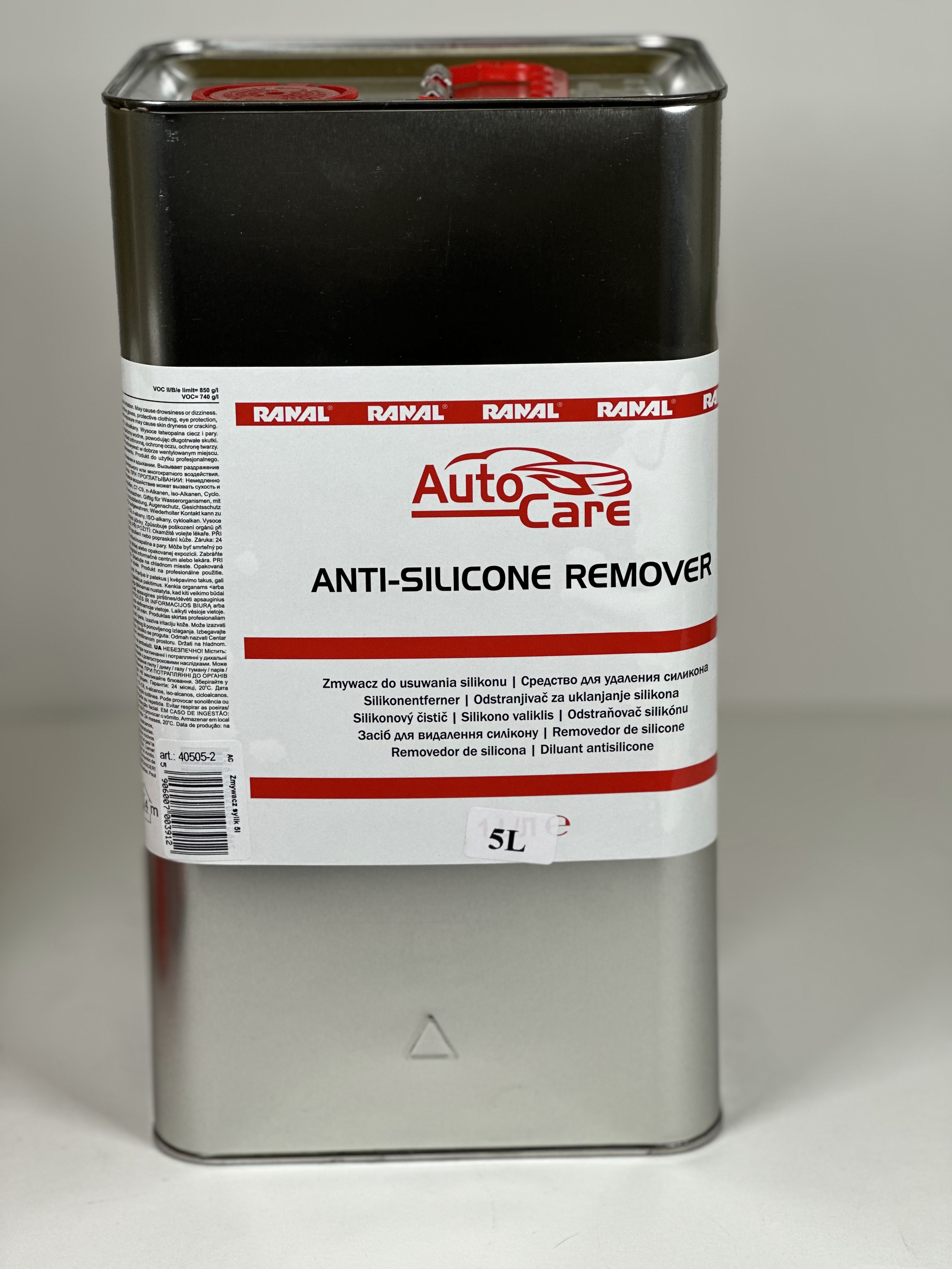 Autocare Антисиликон ср-во для очистки поверхности перед окраской 5л. (4шт/кор)